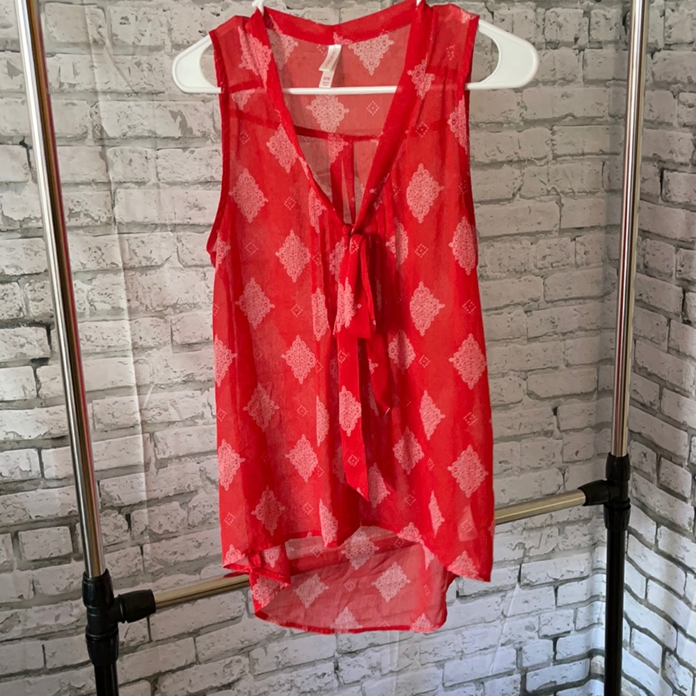 Red blouse